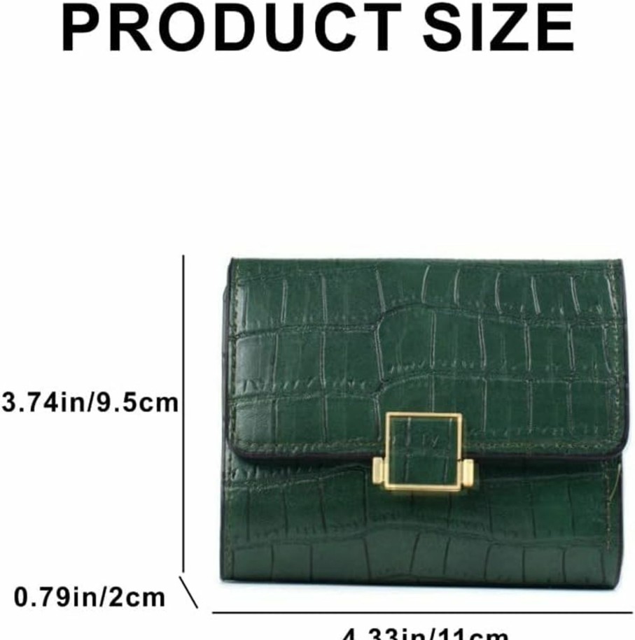 Best NeDengGHY Nedengghy Wallet Vintage Crocodile Pattern Purse Three Fold Credit Card Holder For Women Ladies College Students Girls