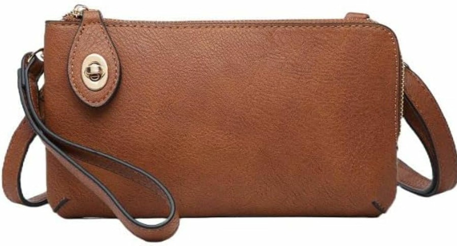 Best JEN & CO. Jen & Co. Kendall Crossbody Bag For Women - Vegan Leather Wristlet Purse, Small Purses For Party, Clutch Bags